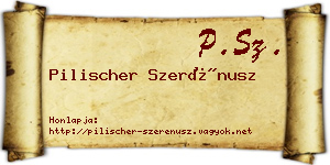 Pilischer Szerénusz névjegykártya